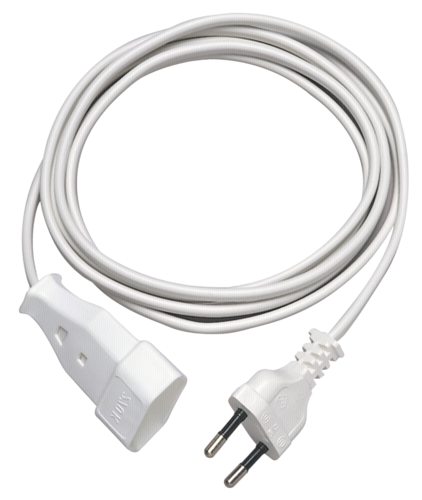 REV Eurostecker predlzenie 3,0 m biela