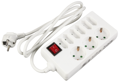 REV Predlz. kabel 9-fach 1,4 m s prepinac biela