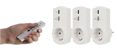 REV Telecontrol Radio Socket Set 1+2+1 plus-Set