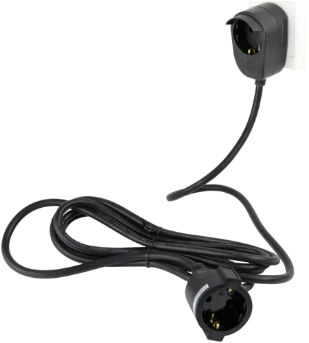 REV predlzenie Powersplit 5m cierna