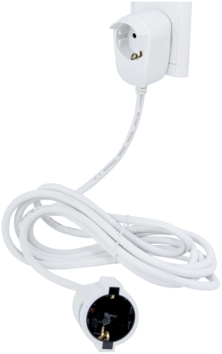 REV predlzenie Powersplit 5m biela