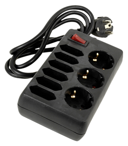 REV Predlz. kabel 9-fach 1,4 m s prepinac cierna