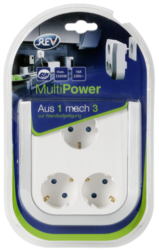 REV MultiPower 3-fold Socket extension