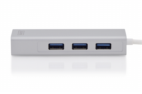DIGITUS USB Typ C 3.0 Hub s Gigabit Ethernet