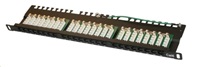 19 /0,5U Patch panel XtendLan 24port, UTP, Cat6, krone, černý