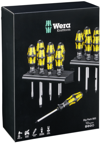 WERA Kraftform Big Pack 900 Screwdriver Set 13 parts