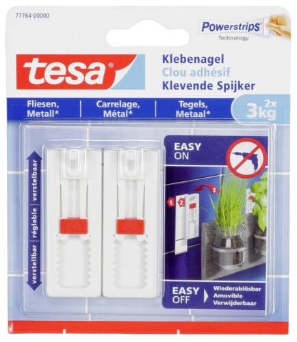 1x2 Tesa nastavitelne lepiace klince pre obklady a kov 3kg