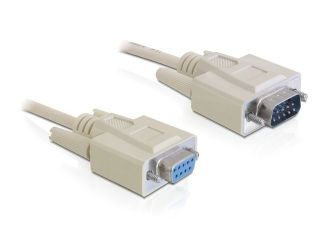 Delock Cable RS-232 serial Sub-D9 male / female 5 m