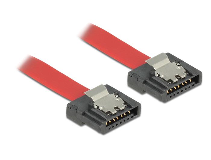 DELOCK 83834 Delock Cable SATA FLEXI 6 Gb/s 30 cm red metal