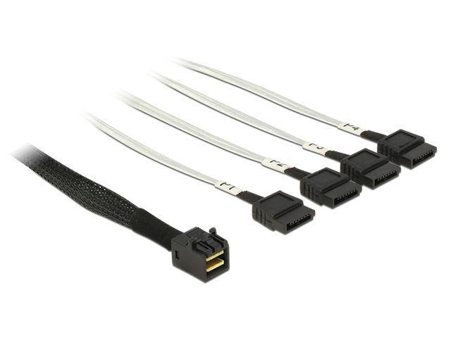 Delock 83392 Kabel Mini SAS HD SFF-8643 > 4 x SATA 0,5 m