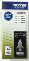 BROTHER INK BT-D60BK black pro T310, T510W, T710W, T910 cca 6000 stránek, bezpigmentový