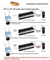 19  Patch panel XtendLan 24port, STP, Cat5E, krone, černý - LED vyhledávání