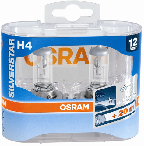 BOX 2ks H4 12V 60/55W Silverstar OSRAM