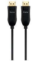 PREMIUMCORD Optický DisplayPort 1.3/1.4 přípojný kabel M/M, zlacené konekt. 10m
