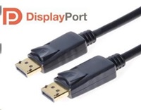 Kabel PremiumCord DisplayPort 1.2  M/M , 4K×2K@60hz, zlacené konektory, 5 m