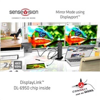 Club3D Dokovací stanice USB-A a USB-C Dual Display 4K60Hz (6x USB 3.0/2x DP/Ethernet/USB-B/2x audio)