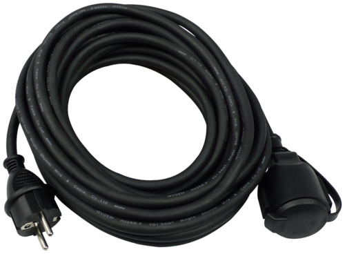 REV predlzenie IP44 25m cierna