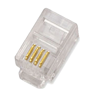 Plug 4P4C - RJ10, pack (100ks)