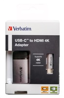 VERBATIM 49143 USB-C™ to HDMI 4K Adapter
