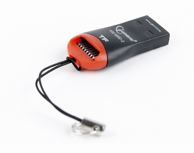 GEMBIRD Čtečka karet microSD FD2-MSD-3, USB