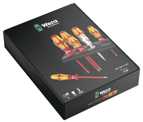 WERA 160 i/165 i/7 Kraftform Plu screwdriver set
