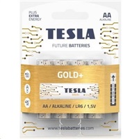 Tesla AA GOLD+ alkalická, 4 ks, ND