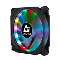 CHIEFTEC duhový větrák TORNADO CF-1225RGB s 6-pinovým konektorem pro  GR-01B/CF-3012-RGB