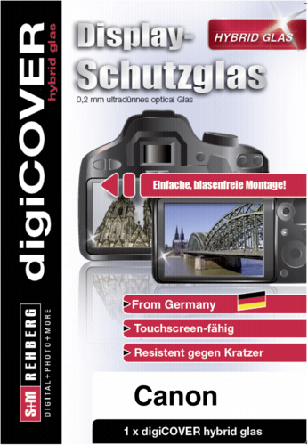 digiCOVER Hybrid Glas Display Schutz Canon EOS R