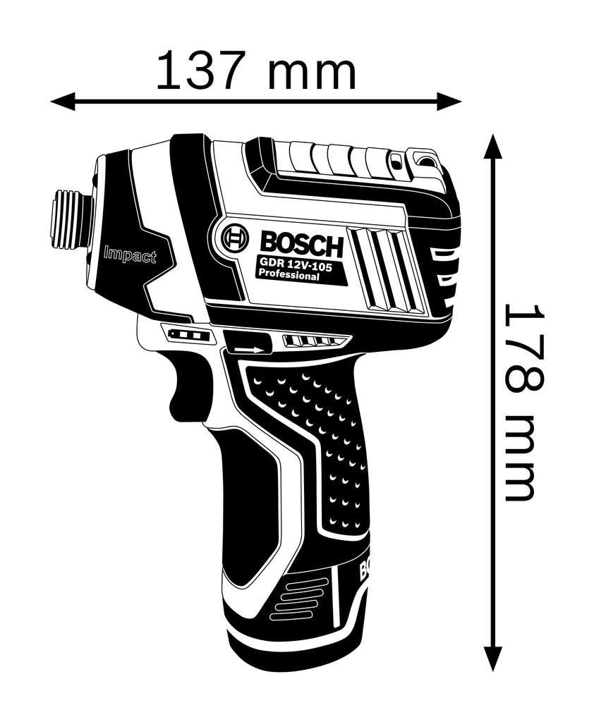 Bosch GDR 12V-105 Akku-razovy utahovak