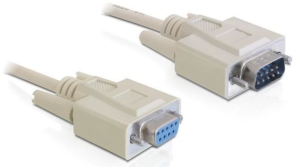 Delock D-Sub 9 PIN – D-Sub 9 PIN, 2, biely (84064)