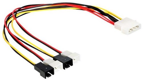 Delock Molex - 2-pin, 0.3m, Wielokolorowy (83343)