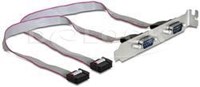 DeLOCK Adapter Slotblech / 2 x seriell DB9