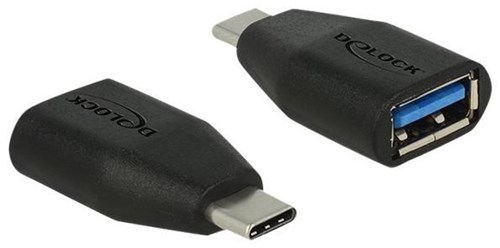 Delock Adaptér SuperSpeed USB 10 Gbps (USB 3.1 Gen 2) USB Type-C™ samec > Typ-A samica