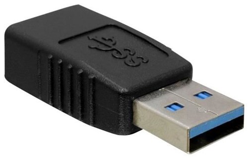 USB adaptér Delock USB 3.0 USB - USB čierny (65174)