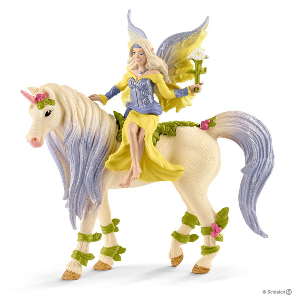 Schleich 70565 postavička víla Sera s kvetinovým jednorožcom