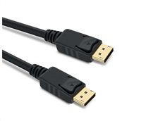 Kabel DisplayPort 1.4 přípojný kabel M/M zlacené konektory, 1,5 m