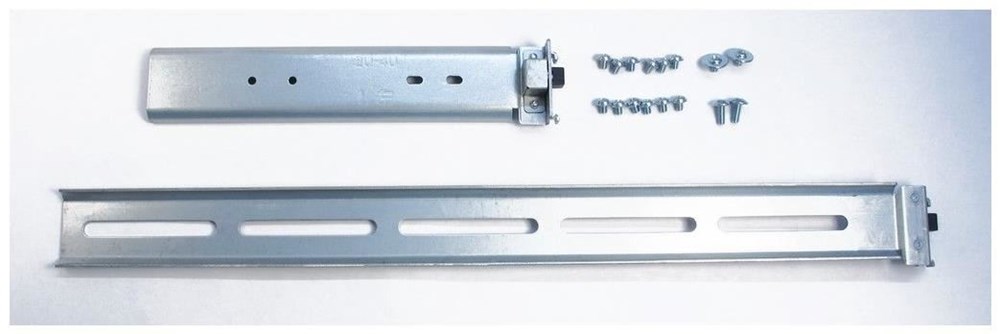 2U Teleskopschienen 650 mm, Einbauschienen