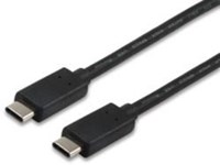 Kábel USB Equip USB-C - USB-C 1 m Czarny (12888307)