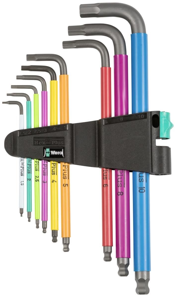WERA 950 SPKL/9 SM N Multicolor Hex-Plus Hex Key Set High Torque