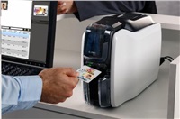Tiskárna Zebra ZC100 plastových karet, jednostranný tisk, 12bodů/mm, 300 dpi, USB, LAN