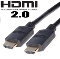 Kabel HDMI 2.0 High Speed + Ethernet, zlacené konektory, 15m