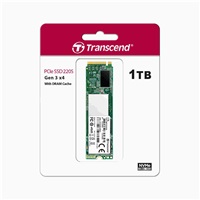 TRANSCEND MTE220S 1TB SSD disk M.2 2280, PCIe Gen3 x4 NVMe 1.3 (3D TLC), 3400MB/s R, 1900MB/s W