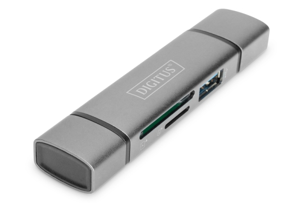 DIGITUS Combo Card Reader Hub USB-C  / USB 3.0