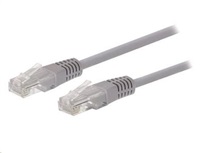 Kabel C-TECH patchcord Cat5e, UTP, šedý, 20m