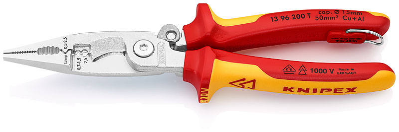 Knipex 13 96 200 T BK Kliešte univezální elektroinstal TT