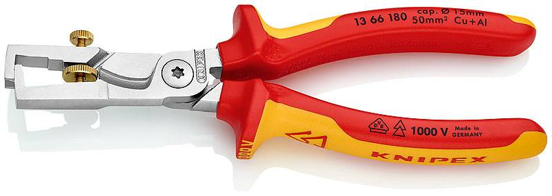 Knipex 13 66 180 KNIPEX StriX® Odizolovacie kliešte s káblovými nožnicami
