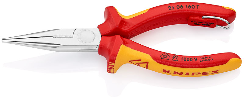 Knipex 25 06 160 T Kliešte pologuľaté s britmi TT