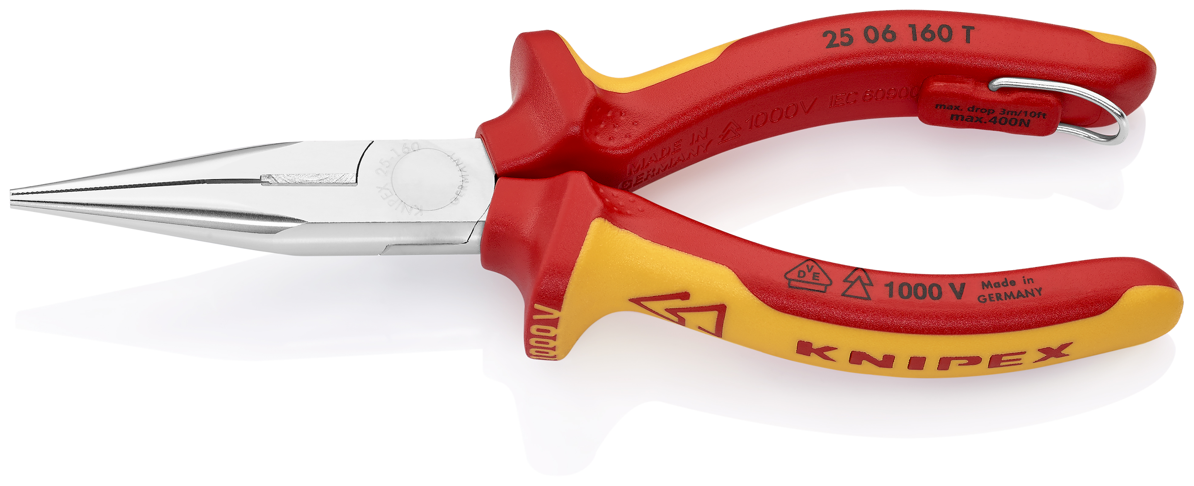 Knipex 25 06 160 T BK Kliešte pologuľaté s britmi TT