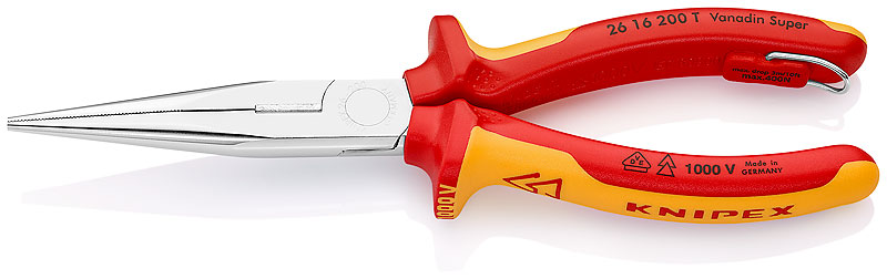 Knipex 26 16 200 T Kliešte pologuľaté s britmi TT
