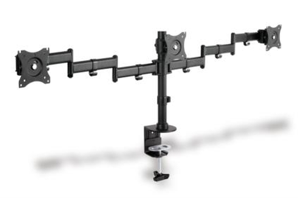 DIGITUS 3-fold Monitor stand w. clamp mount 15-27